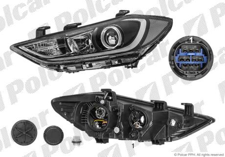 Фара основная Polcar 40C3092E