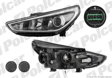 Фара основная Polcar 40C4091E
