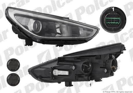 Фара основная Polcar 40C410-E