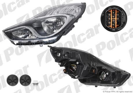 Фара основна ліва H7 Polcar 40L109-E