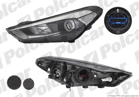 Фара основная Polcar 40X2090E
