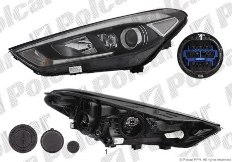 Фара основная Polcar 40X2093E