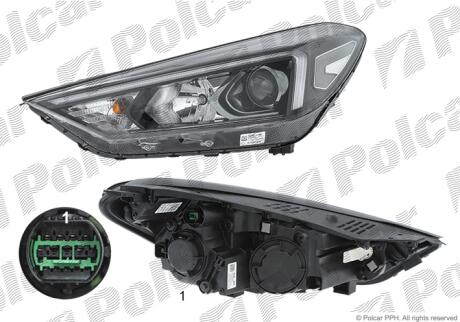 Фара основная Polcar 40X2093X