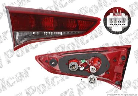 Ліхтар задній зліва внутрішній Polcar 40X2872X