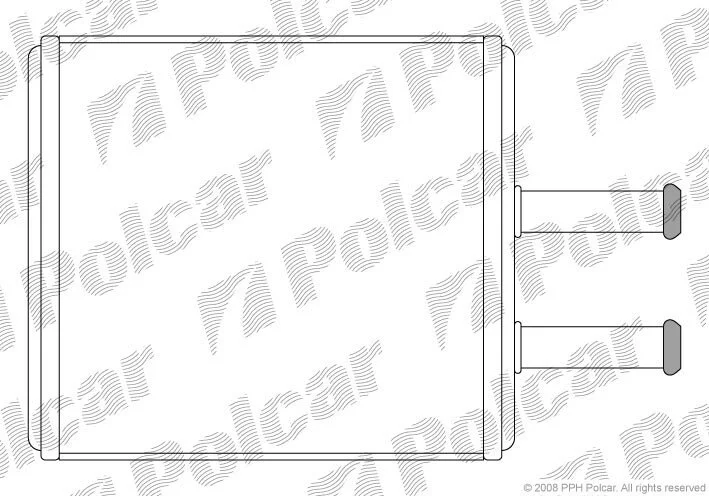 Радиатор отопителя салона Polcar 4102N8-1 (фото 1)