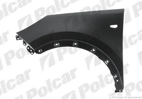 Крыло спереди справа с отверстием для поворотника Polcar 410402-1