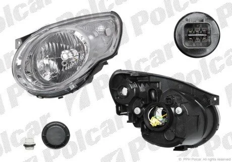 Фара основная левая H4 Polcar 410709-E