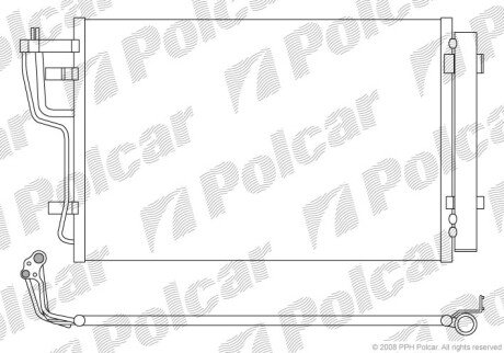 Радіатори кондиціонера Polcar 4114K8C1