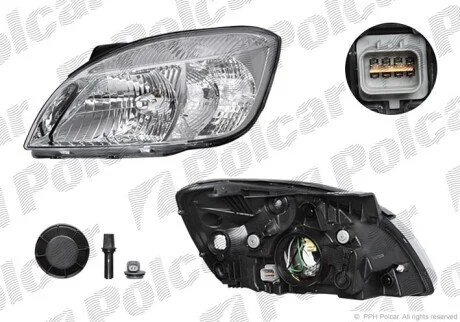 Фара основна ліва H4 Polcar 4117091E