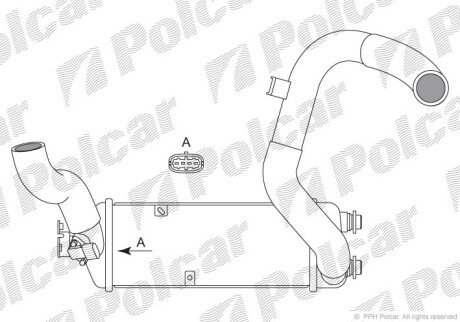 Радиаторы воздуха (Интеркулеры) Polcar 4117J81X