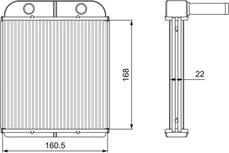 Радиатор отопителя салона Polcar 4140N8-2