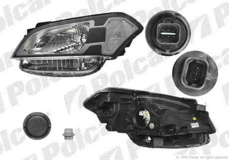 Фара основна права H4 Polcar 4165100E