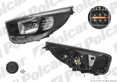 Фара основная Polcar 41A2090E