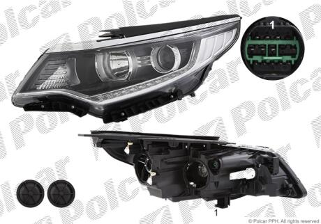 Фара основная Polcar 41D2091E