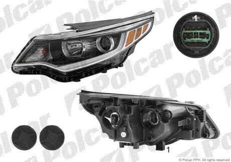 Фара основная Polcar 41D210