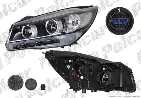 Фара основная Polcar 41K210-E