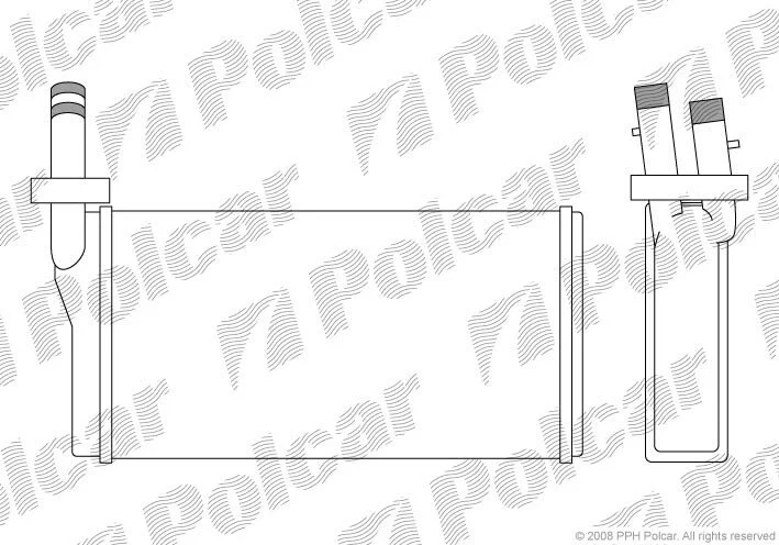 Радиатор отопителя салона Polcar 4207N8-1 (фото 1)