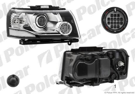Фара основная правая D3S, LED, PY21W Polcar 4312105X