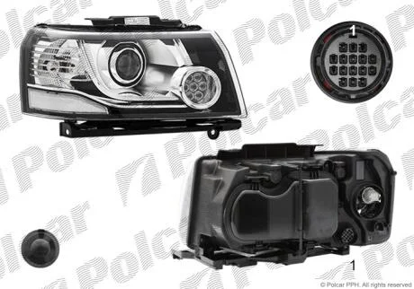 Фара основная правая D3S, LED, PY21W Polcar 4312105X