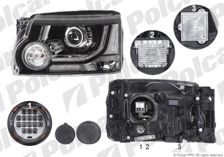 Фара основная Polcar 4325094V
