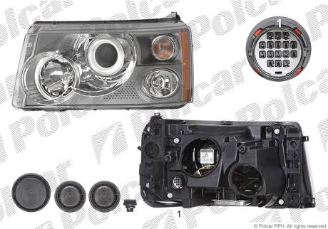 Фара основная Polcar 433410-H