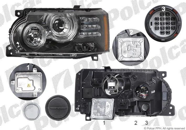 Фара основна Polcar 433510-U (фото 1)