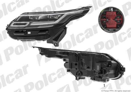 Фара основная Polcar 43G109-V