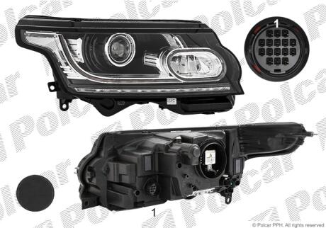 Фара основная Polcar 43K1094V