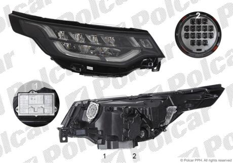 Фара основна Polcar 43T109-V