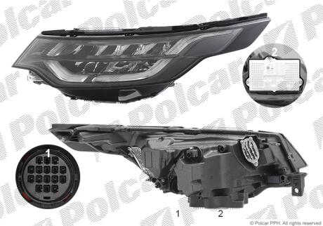 Фара основная Polcar 43T1102VUA