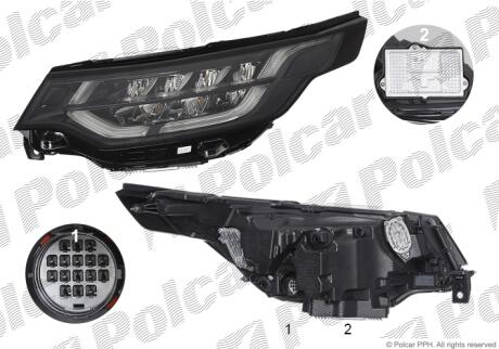 Фара основная правая LED Polcar 43T1103V