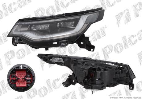 Фара основная правая LED Polcar 43T1105V