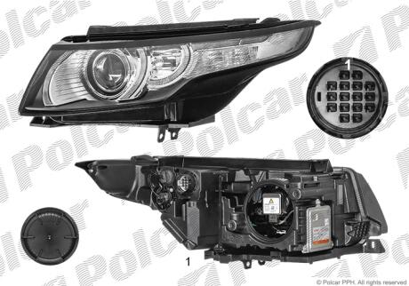 Фара основная Polcar 43Y1092X