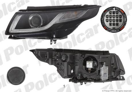Фара основная Polcar 43Y2101X