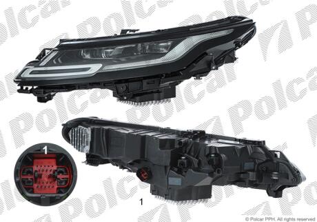 Фара основная Polcar 43Y3107V