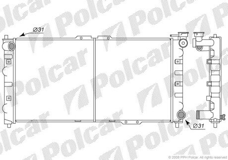 Радіатори охолодження Polcar 450708-4