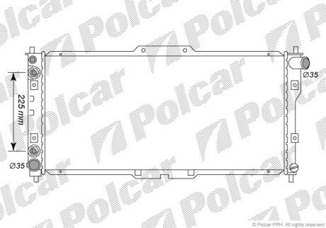 Радіатори охолодження Polcar 451608-5 (фото 1)