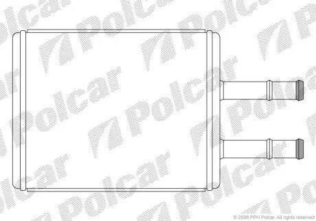 Радиатор отопителя салона Polcar 4516N8-1