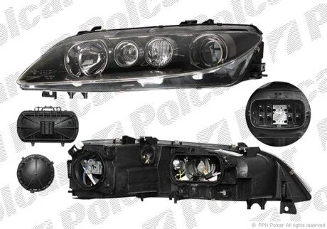 Фара основная левая H1 Polcar 4519094E