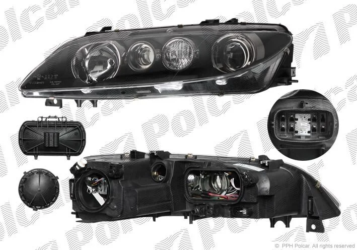 Фара основная левая H1, PY21W, W5W Polcar 4519096E (фото 1)