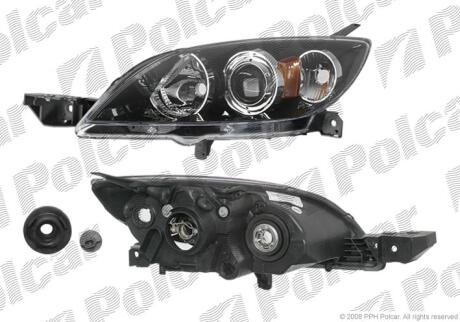Фара основная правая H7, HB3 Polcar 4541100E
