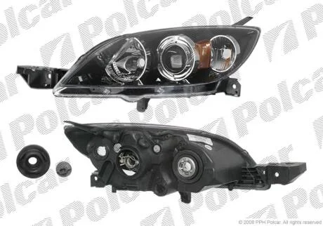 Фара основная правая H7, HB3 Polcar 4541100E