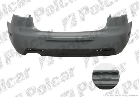 Бампер задній Polcar 454196