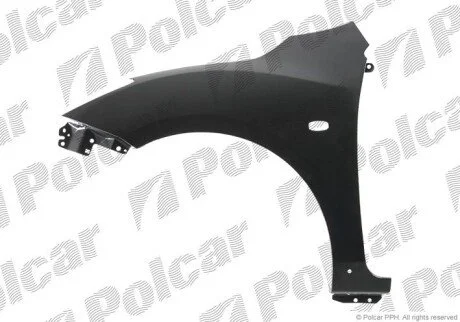 Крило спереду зліва з отворами під накладку крила та поворотника Polcar 454201-2