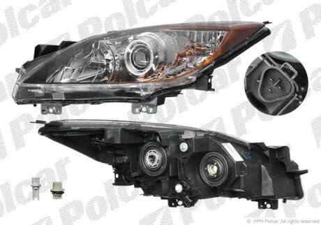 Фара основная левая H11, HB3 Polcar 4542090E