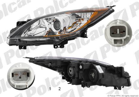 Фара основная левая H11, HB3 Polcar 4542091E