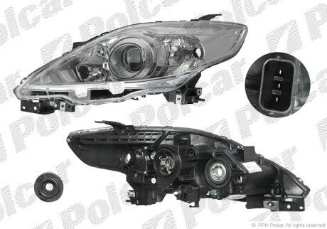 Фара основна права H7, HB3 Polcar 4550102E