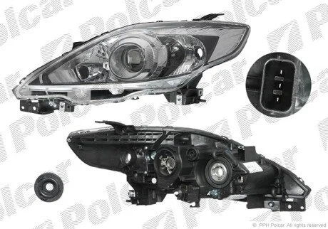 Фара основна права H7, HB3 Polcar 4550103E