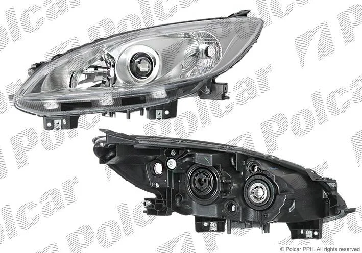 Фара основная левая H11, HB3 Polcar 4551090E (фото 1)
