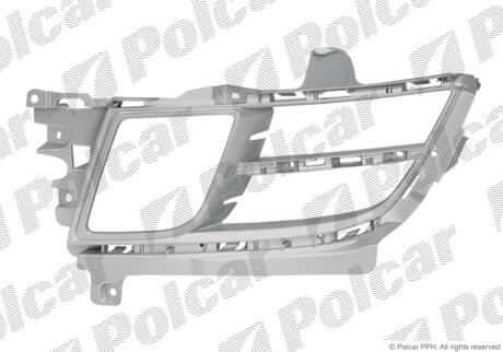 Решетка бампера левая Polcar 456027-1